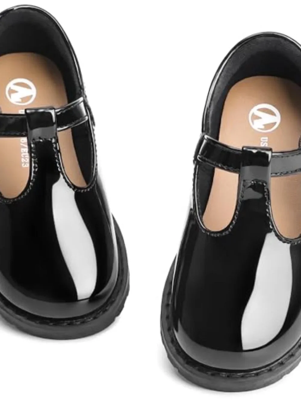 Toddler Girls Mary Jane Flats Adjustable Hook and Loop T-Strap Dress Shoes